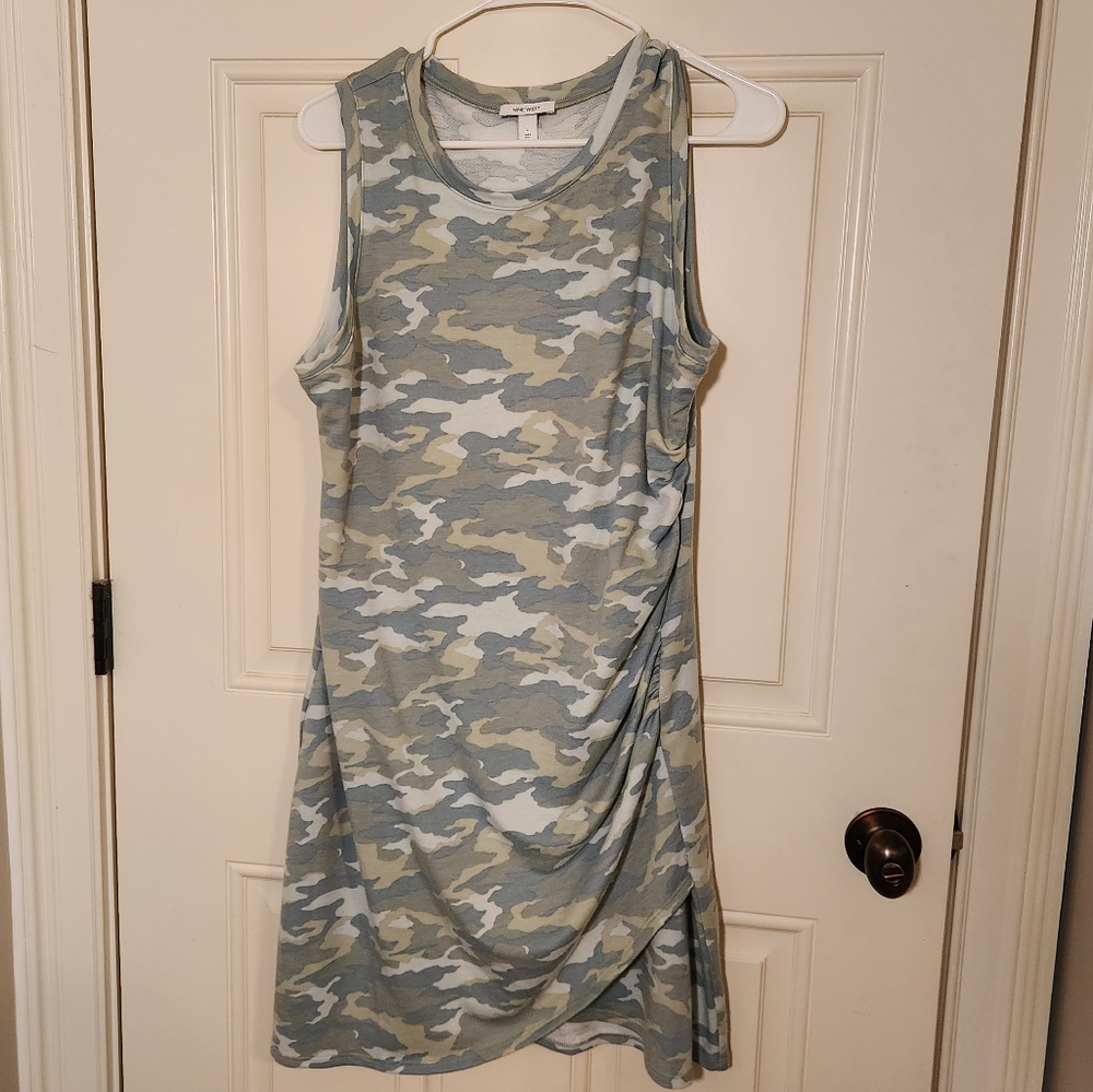 Nine West Super Soft Ruched Dress Size L